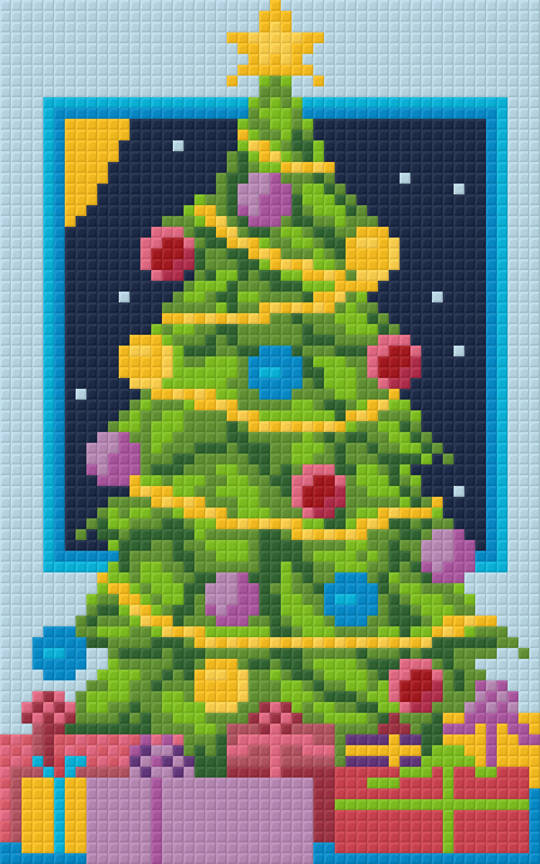 Christmas Tree Two [2] Baseplate PixelHobby Mini-mosaic Art Kit